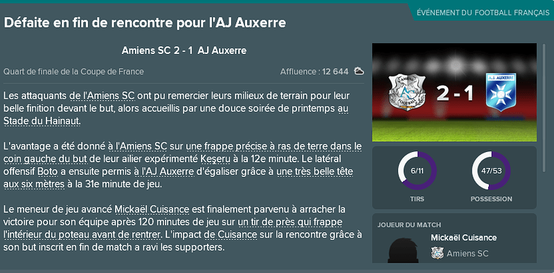 defaite cdf 19