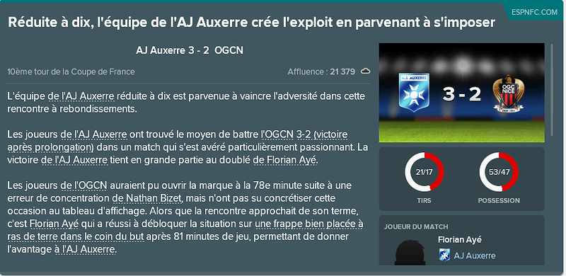 VICTOIRE 10EME TOUR CDF