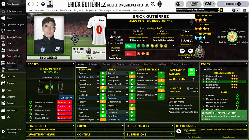 Erick Gutiérrez_ Vue d'ensemble Profil