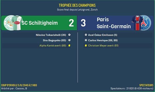 SC Schiltigheim - Paris Saint-Germain_ Résumé