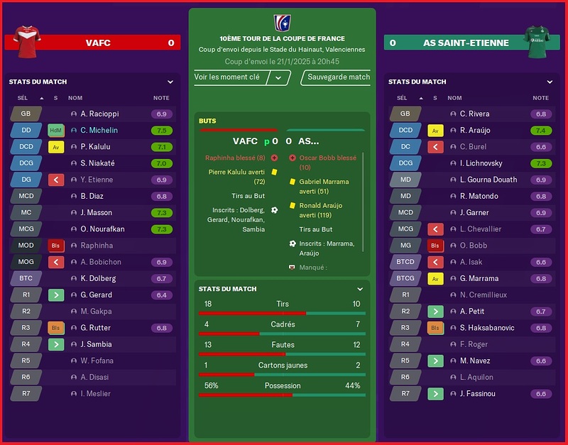 Saison 2024-2025 - Coupe de France - 10ème Tour