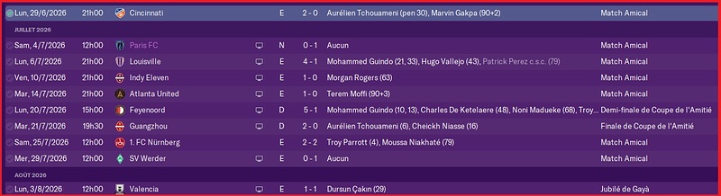 Saison 2026-2027 - Préparation