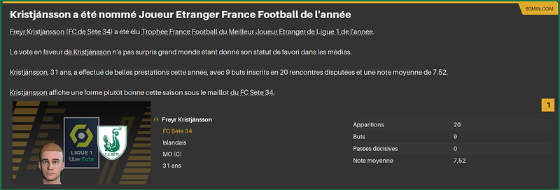 KristjanssonEtrangerFranceFootball