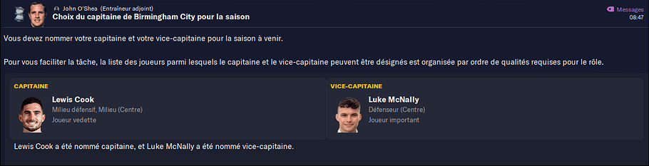 442 - nouveaux capitaines