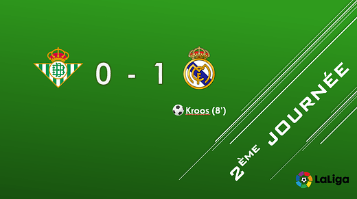 Résultat J2 Betis - R.Madrid