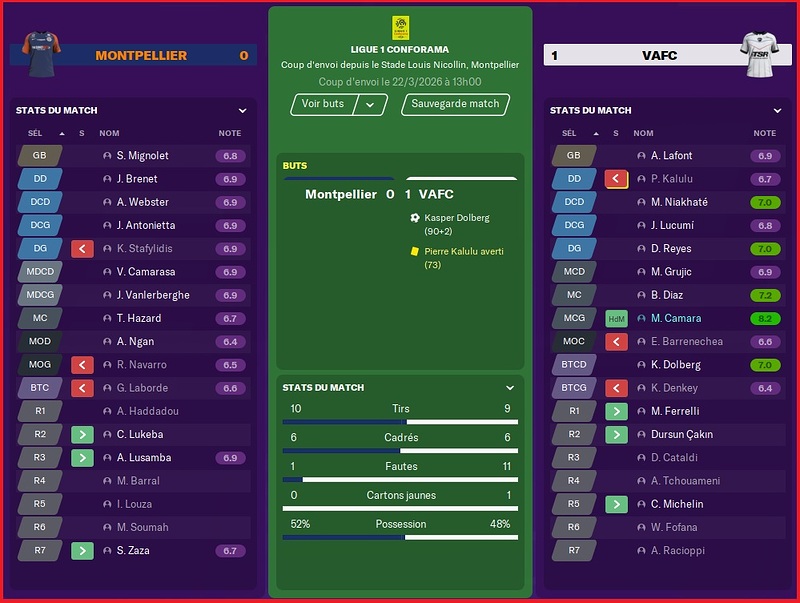 Saison 2025-2026 - Ligue 1 - 30ème Journée