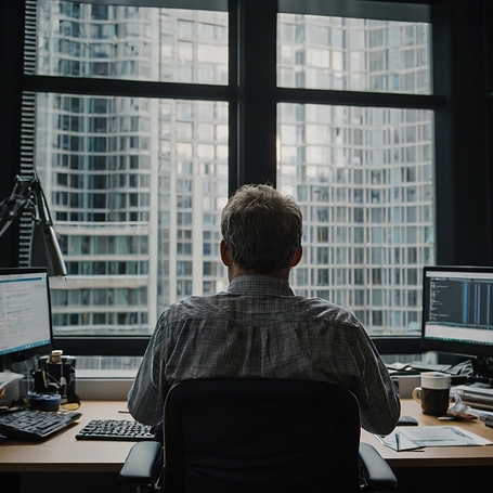 Leonardo_Kino_XL_generate_a_scene_with_a_man_in_an_office_sitt_3