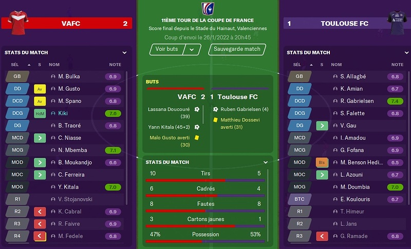Saison 2021-22 - Coupe de France - 11ème Tour