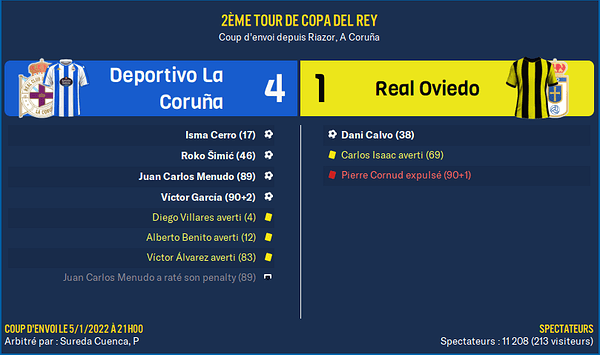 Deportivo La Coruña - Real Oviedo_ Résumé