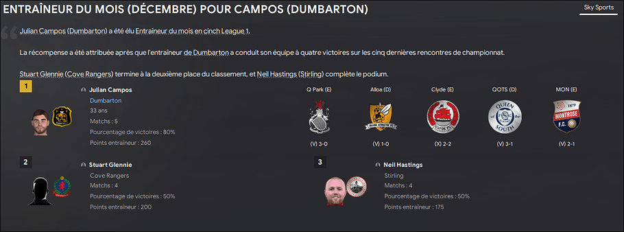 144 - entraineur du mois