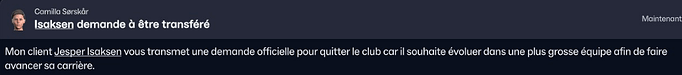 demande de transfert isaksen