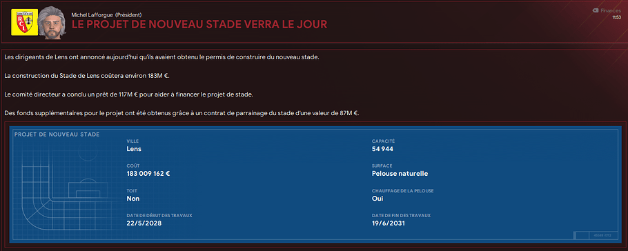 projet stade