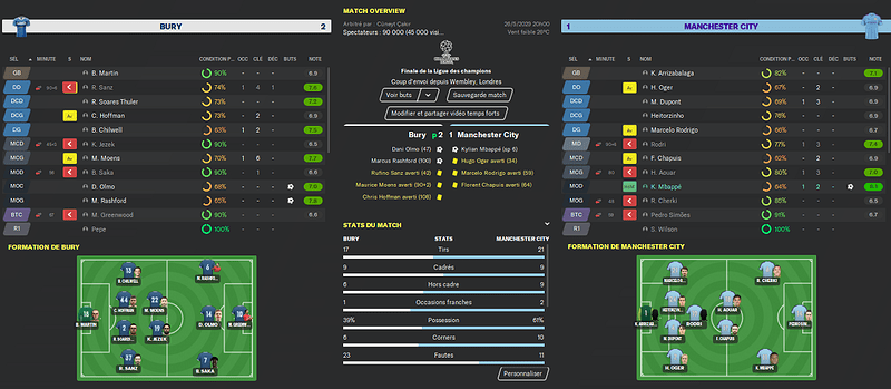 0 finale c1 match