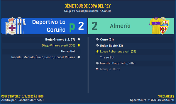 Deportivo La Coruña - Almería_ Résumé