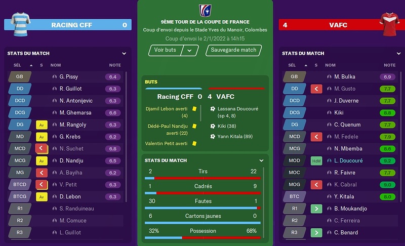 Saison 2021-22 - Coupe de France - 9ème Tour