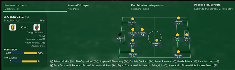 11-01 amical vs Genoa 5-0