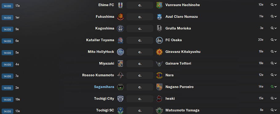 01 - Les Matchs