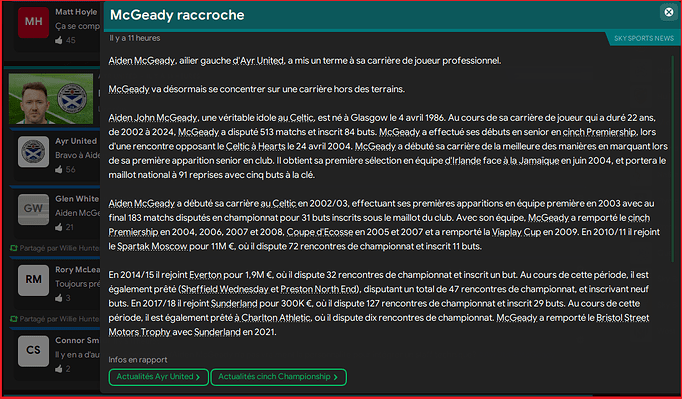 McGeady raccroche