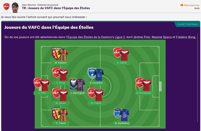 Fin de saison - Equipe des Etoiles 2019-20