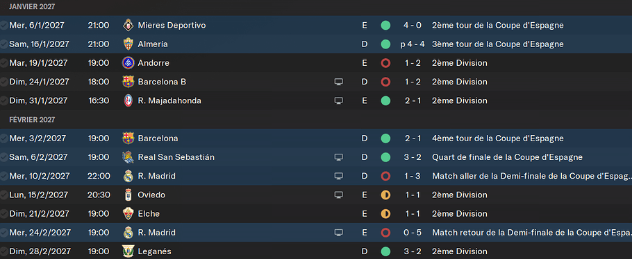CALENDRIER
