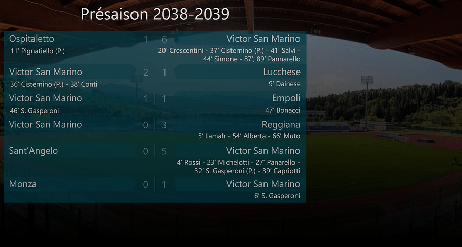 003 - Présaison 2038-2039