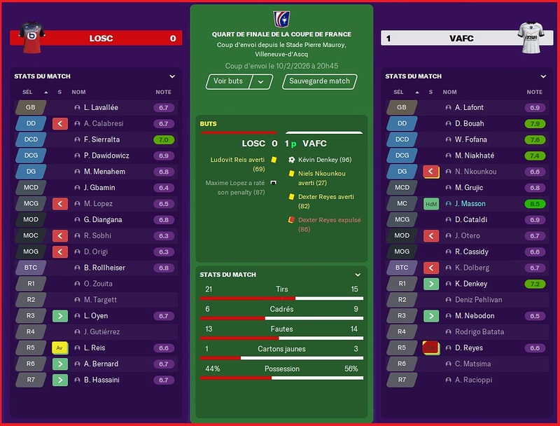Saison 2025-2026 - CDF - Quart-de-Finale