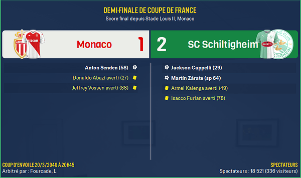 Monaco - SC Schiltigheim_ Résumé
