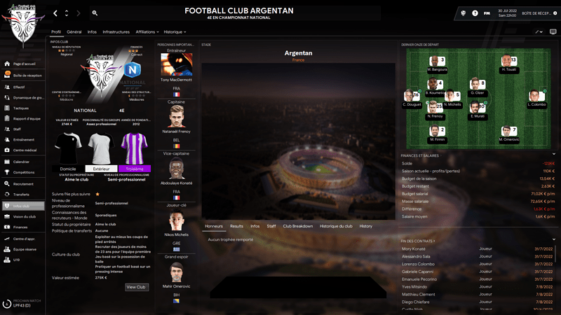 Football Club Argentan_ Profil