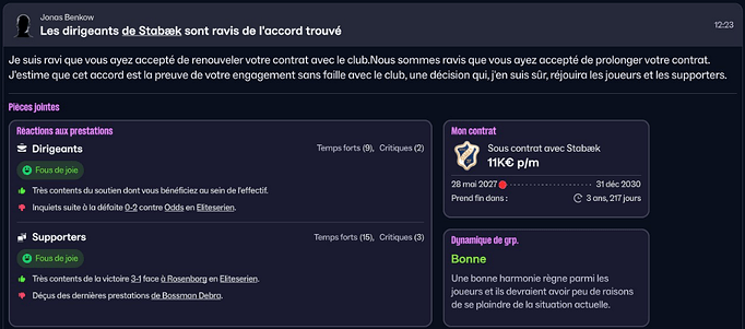 prolongation contrat