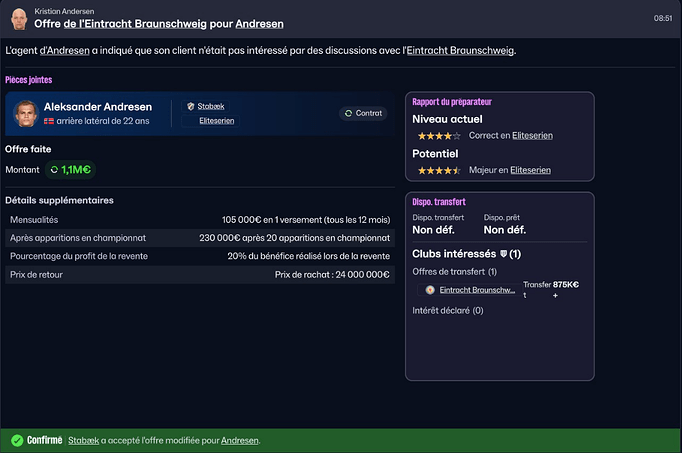 Offre d'achat Adresen