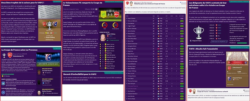 Saison 2024-2025 - CDF - Victoire