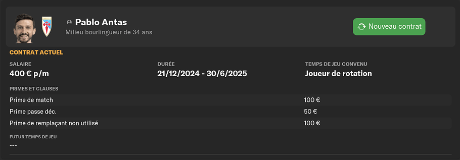 Contrat Pablo Antas