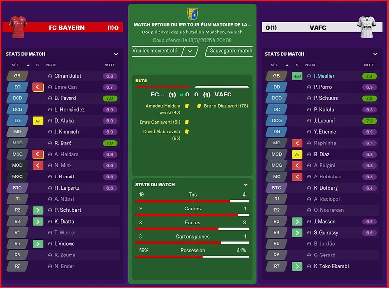 Saison 2024-2025 - LDC - Huitieme Retour