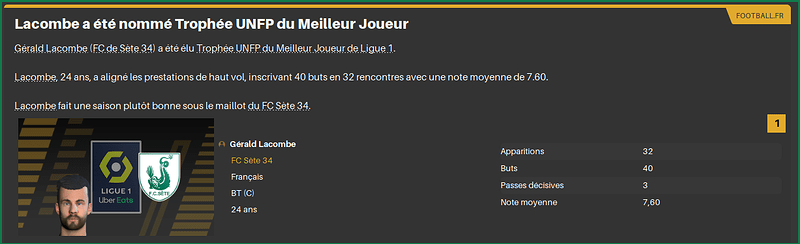 LacombeMeilleurJoueurL1