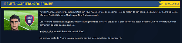 100 matchs