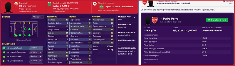 Recrue Ete 2024 - Pedro Porro