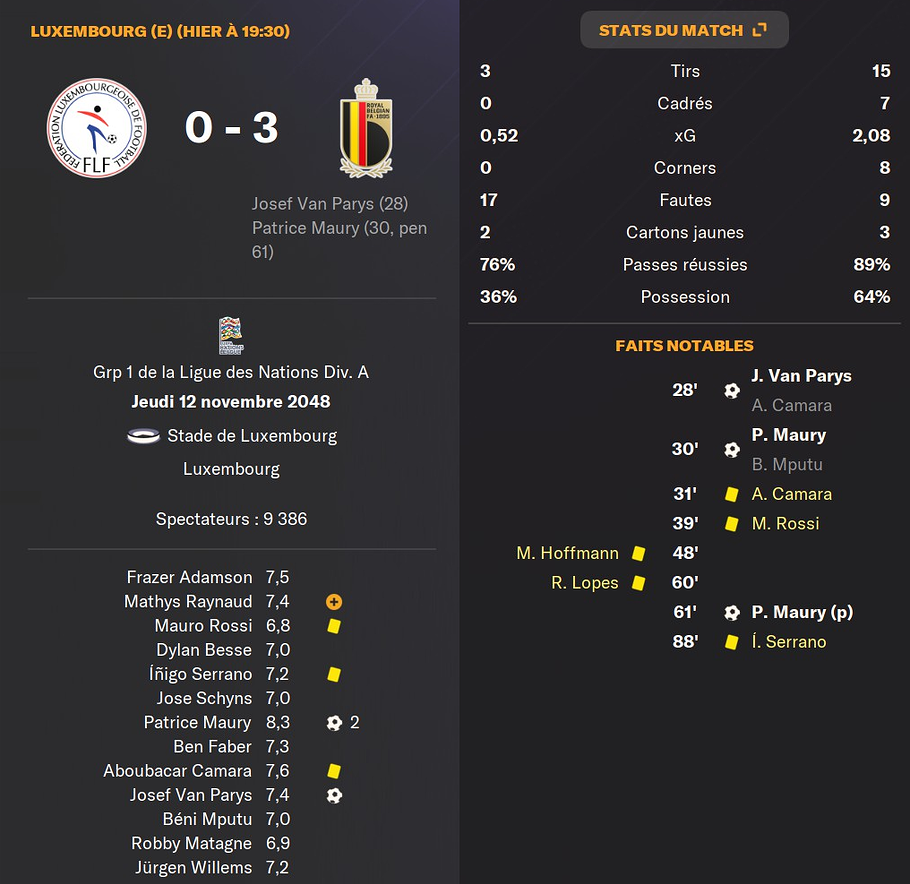 ligue nation match 5