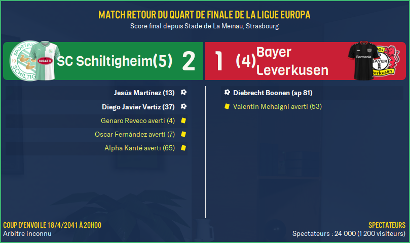 SC Schiltigheim - Bayer Leverkusen_ Résumé