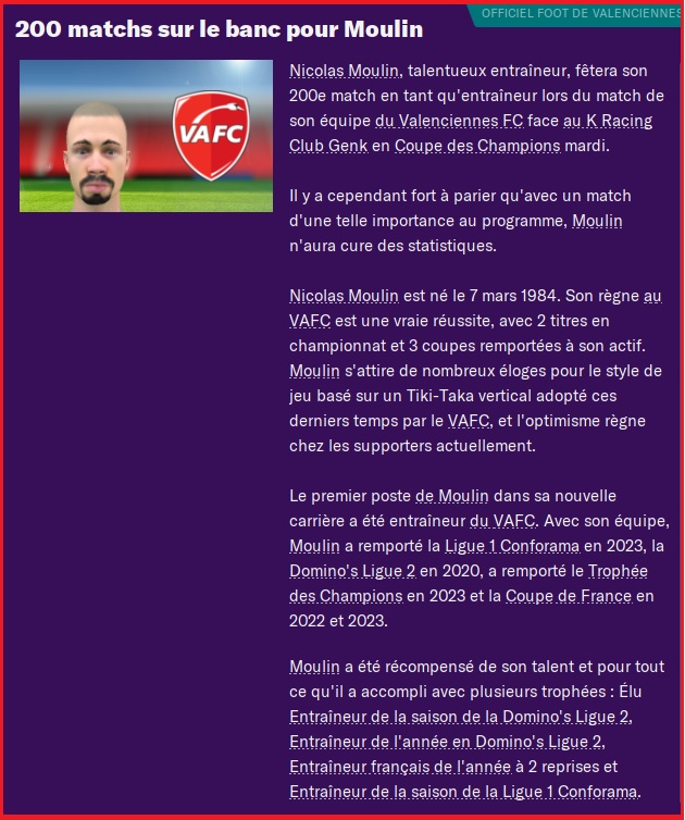 Moulin 200e match