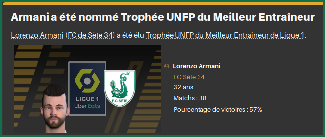 ArmaniRécompense