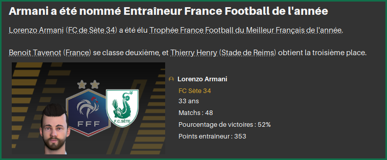 ArmaniCoachFranceFootball