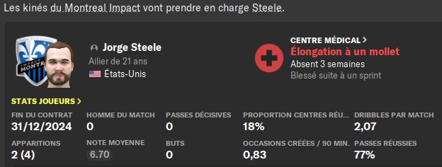 29.1 steele blessé