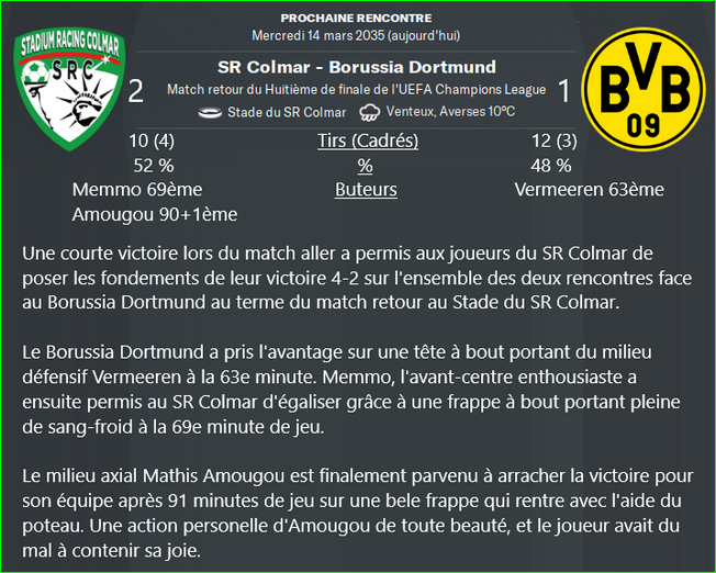 huitieme retour ldc