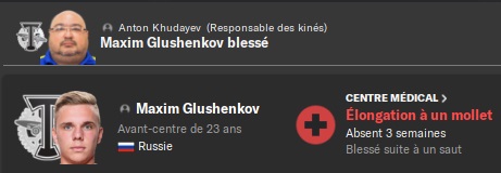 36.1 glushenkov blessé