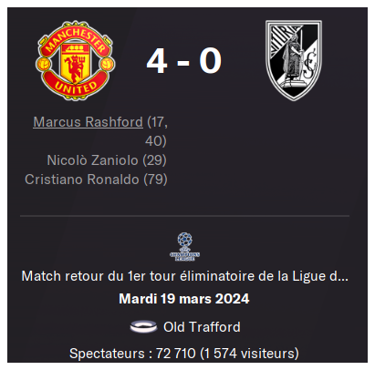 Match retour united