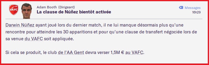 Novembre 2025 - Clause Championnat 1m Darwin Nuñez