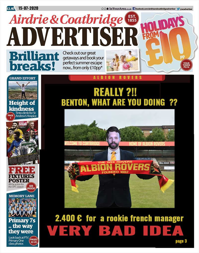 Une du journal