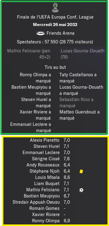 finale coference league