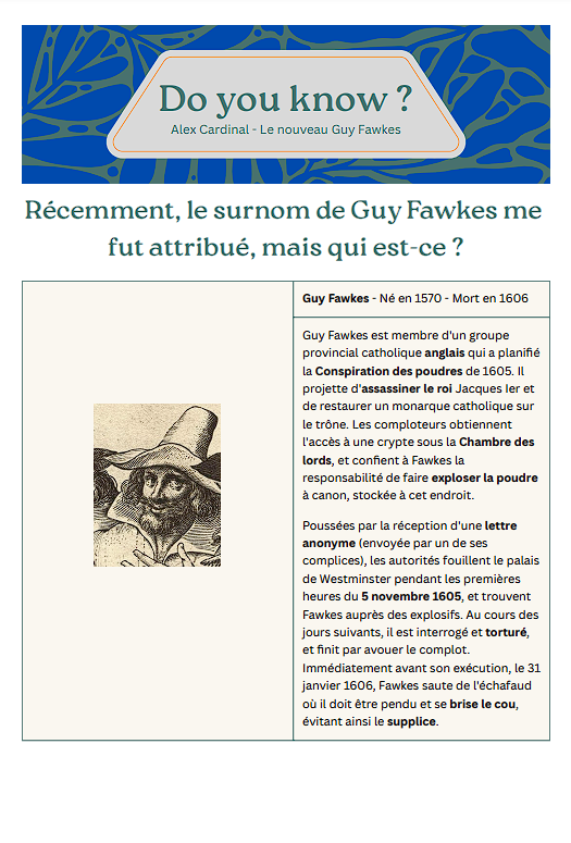 GUY FAWKES 1