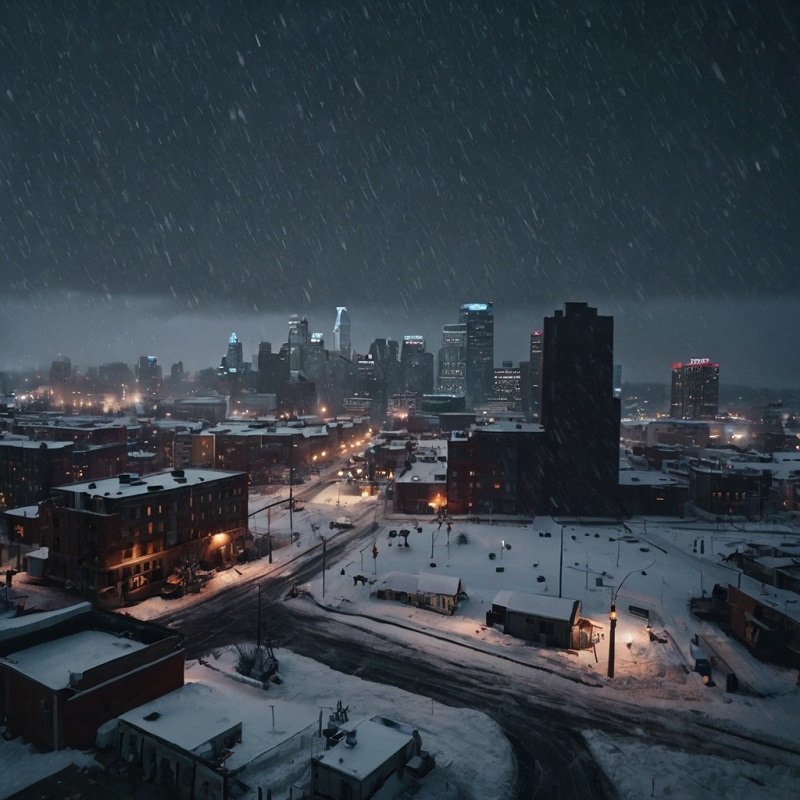 Leonardo_Kino_XL_GENERATE_minnesapolis_under_blizzard_0
